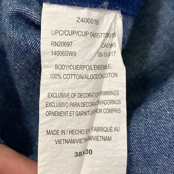 Liberty  cotton overalls 38 x 30 - Picture 14 of 14